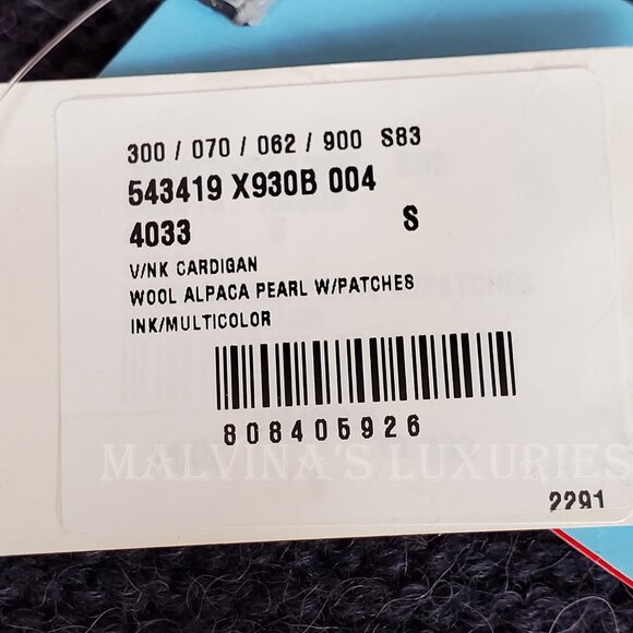 GUCCI CARDIGAN LONG SWEATER NY YANKEES LOGO PATCH WOOL ALPACA sz S SMALL - Picture 14 of 16